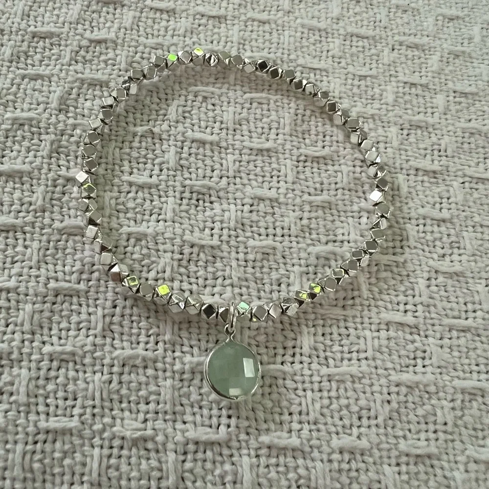 Teal & Druzy Crystal bracelet set - Picture 2 of 4